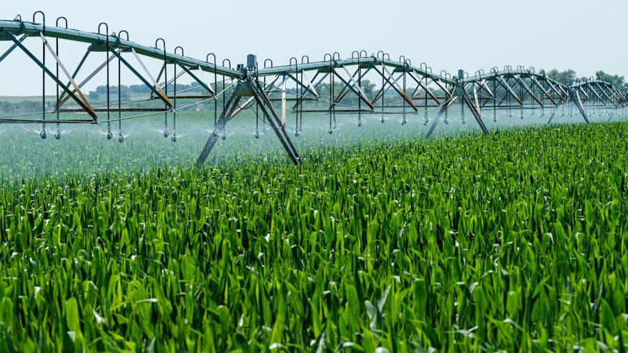 Pivot irrigation: photo by Lumin Osity on Unsplash